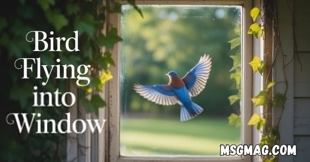 Bird Flying into Window