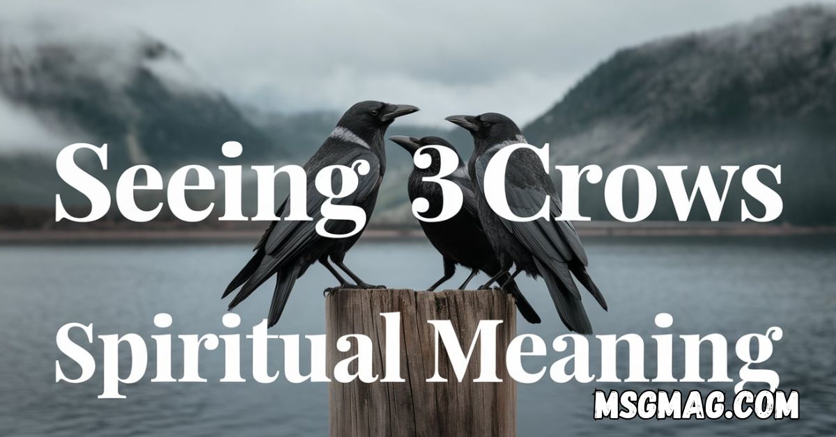 Seeing 3 Crows Spiritual Meaning