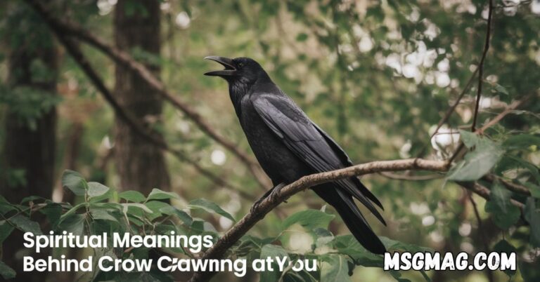 Spiritual Meanings Behind Crow Cawing at You