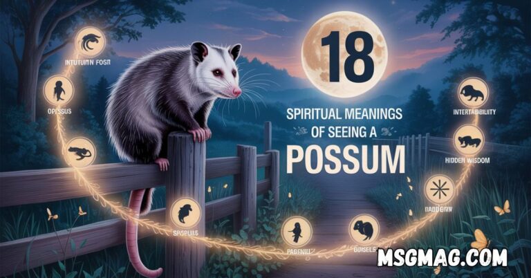 Spiritual Meanings Of Seeing A Possum