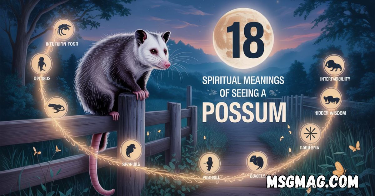 Spiritual Meanings Of Seeing A Possum