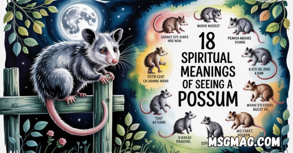 Spiritual Meanings Of Seeing A Possum