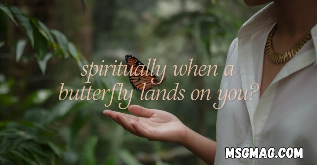 Spiritually When a Butterfly Lands on You?