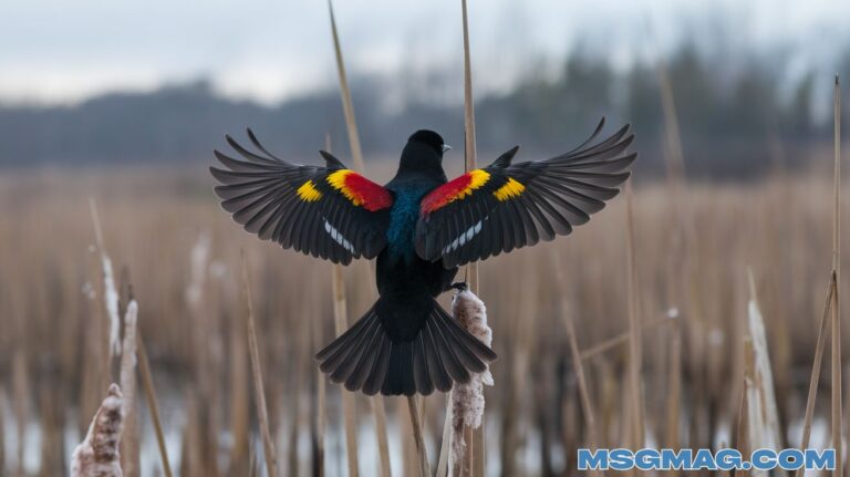 Red-Winged Blackbird Spiritual Meaning and Symbolism