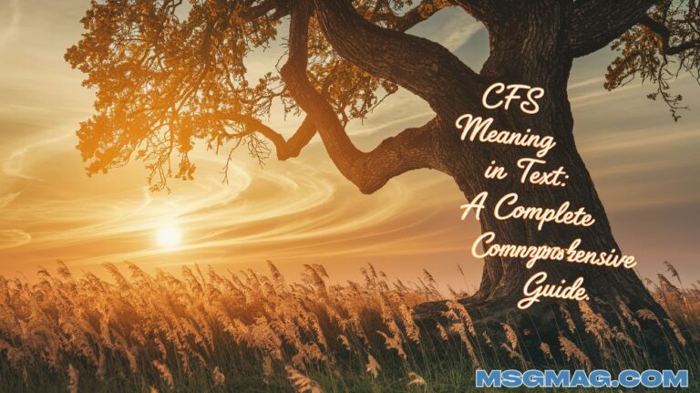 CFS Meaning in Text