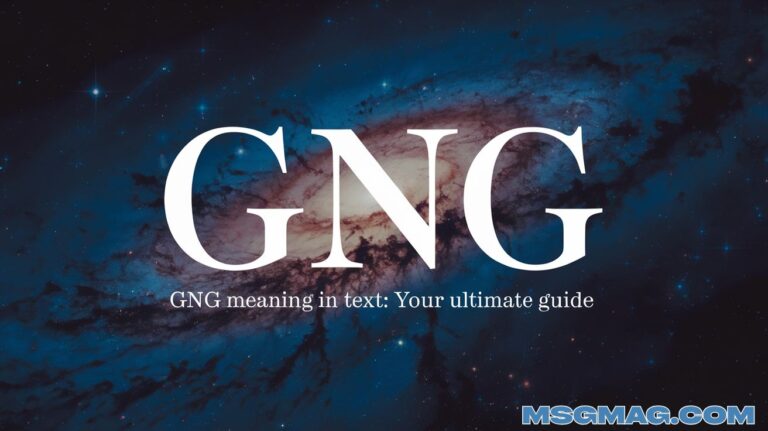 GNG Meaning in Text