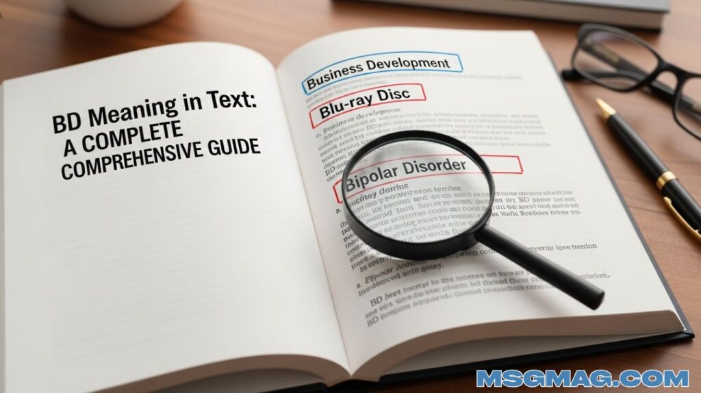 BD Meaning in Text