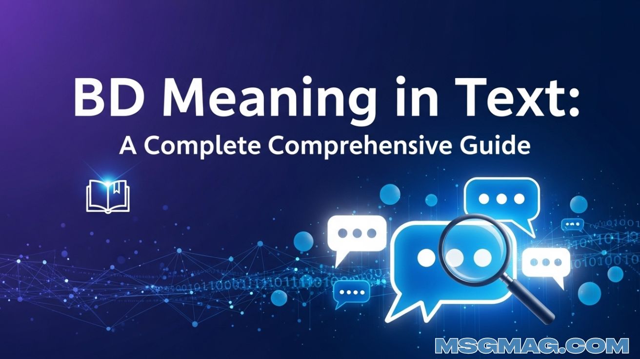 BD Meaning in Text