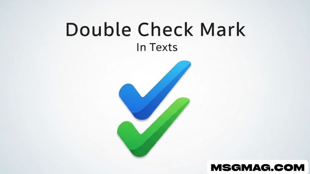 Double Check Mark in Texts