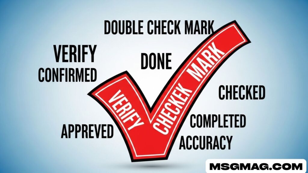 Double Check Mark in Texts