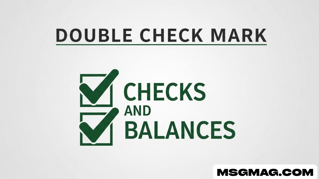 Double Check Mark in Texts