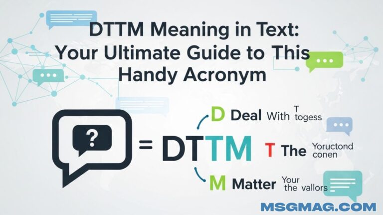 DTTM Meaning in Text