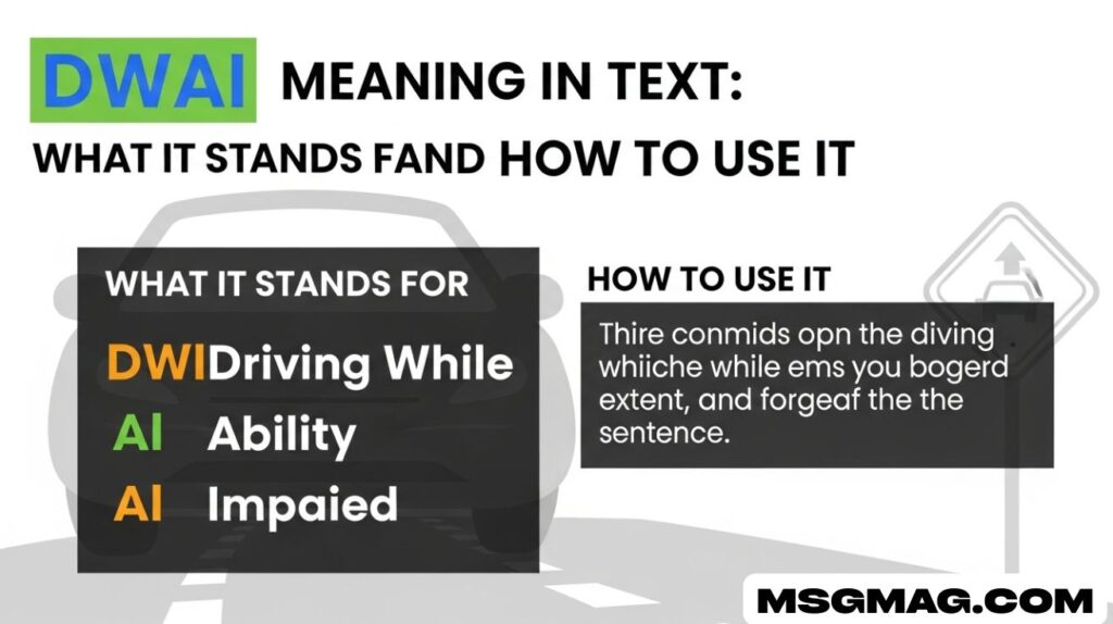 DWAI Meaning in Text