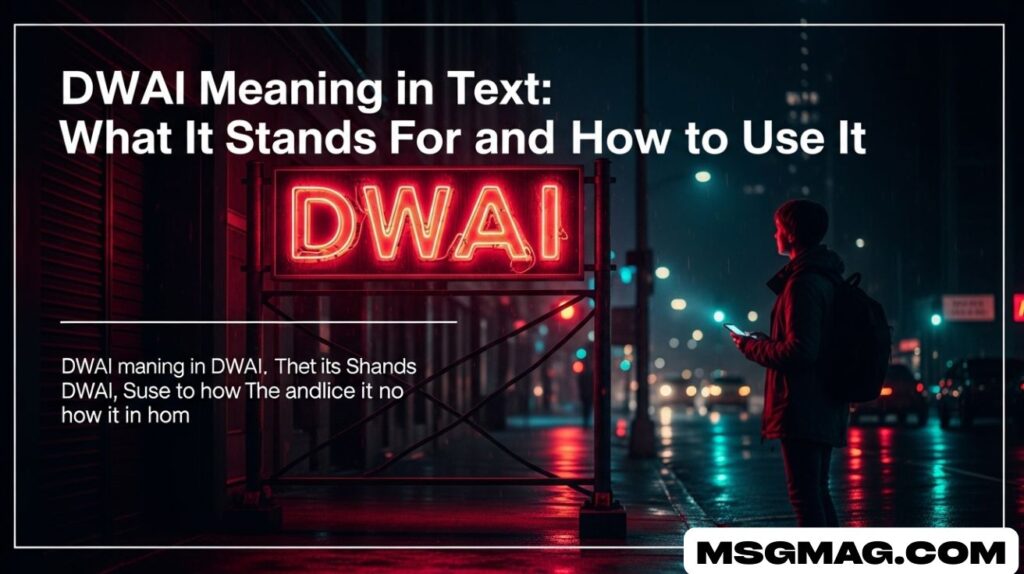 DWAI Meaning in Text