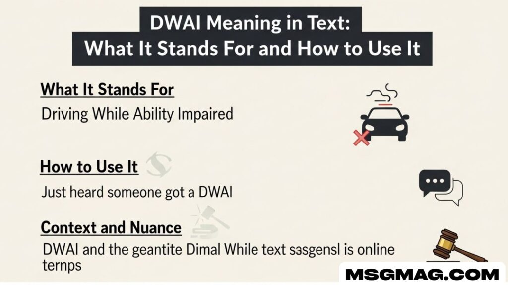 DWAI Meaning in Text