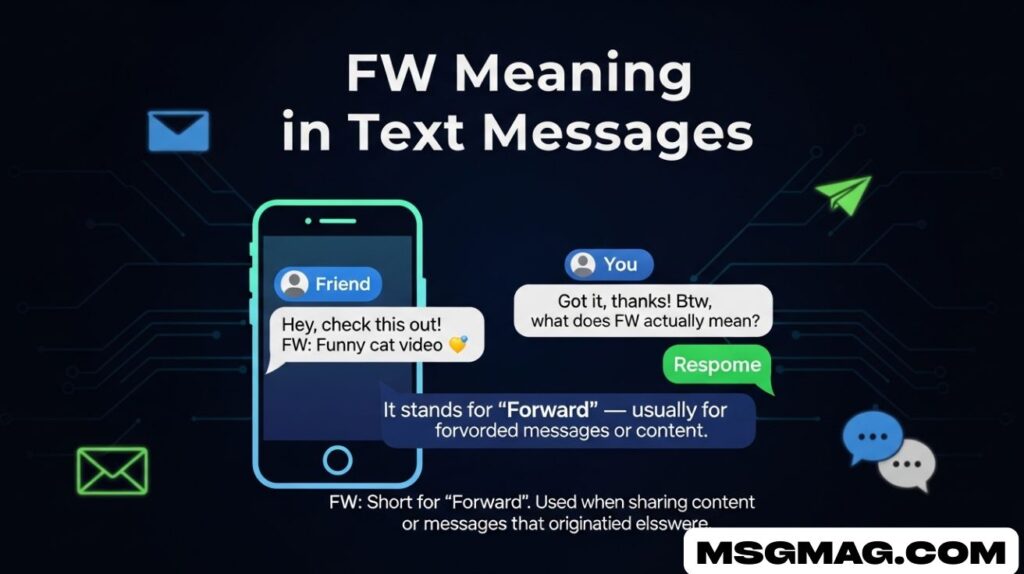 FW Meaning in Text Messages