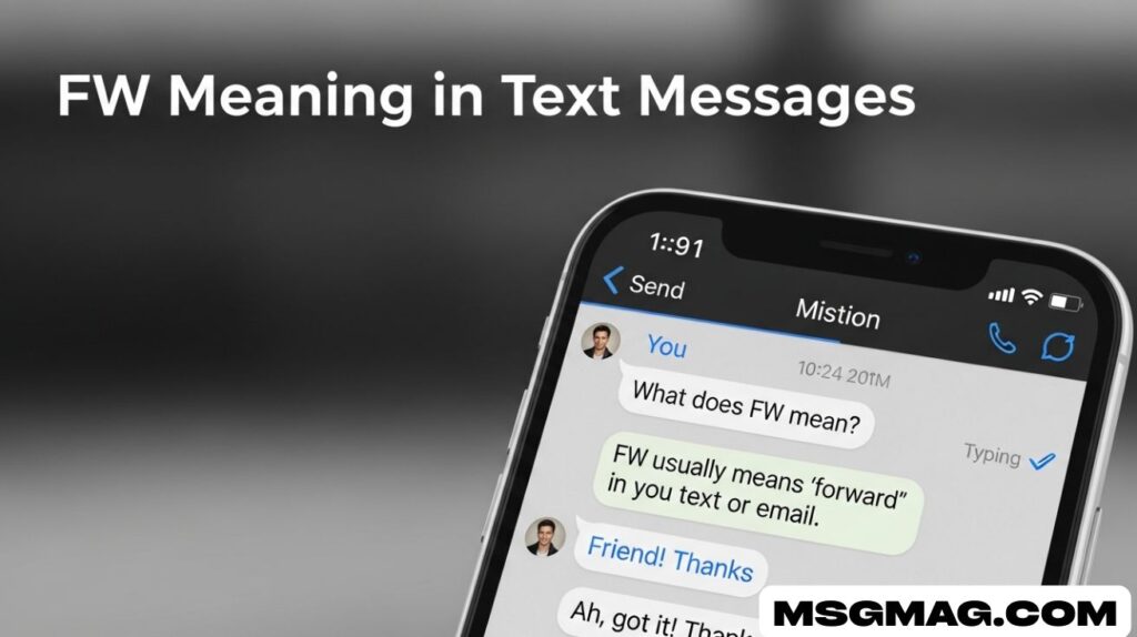 FW Meaning in Text Messages