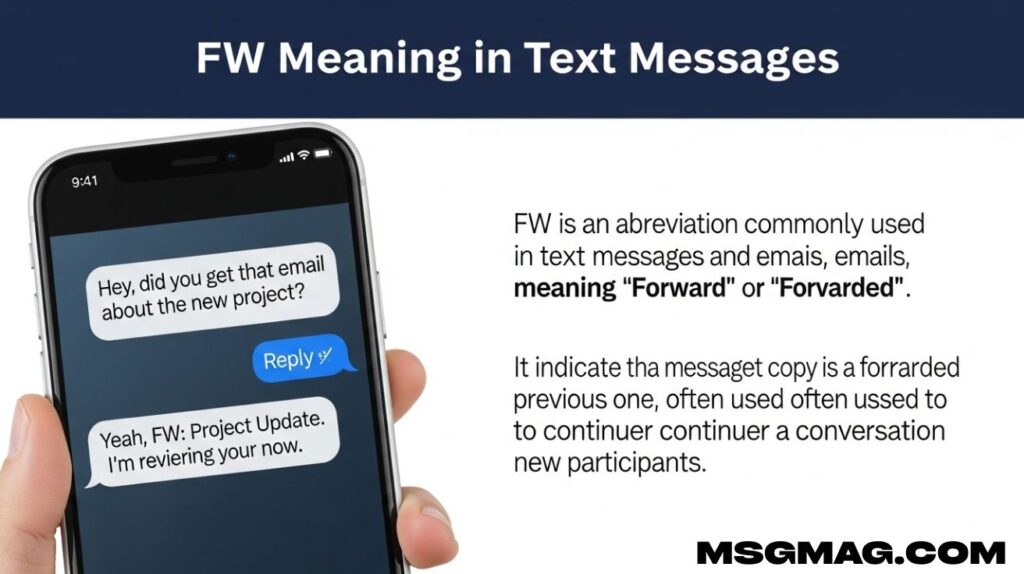 FW Meaning in Text Messages