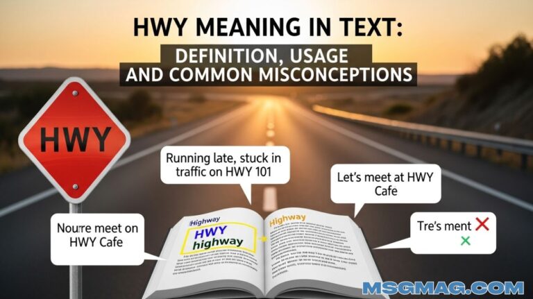 HWY Meaning in Text