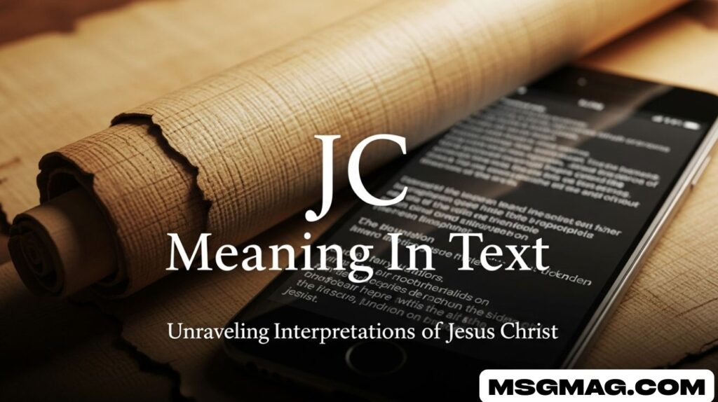 JC Meaning In Text