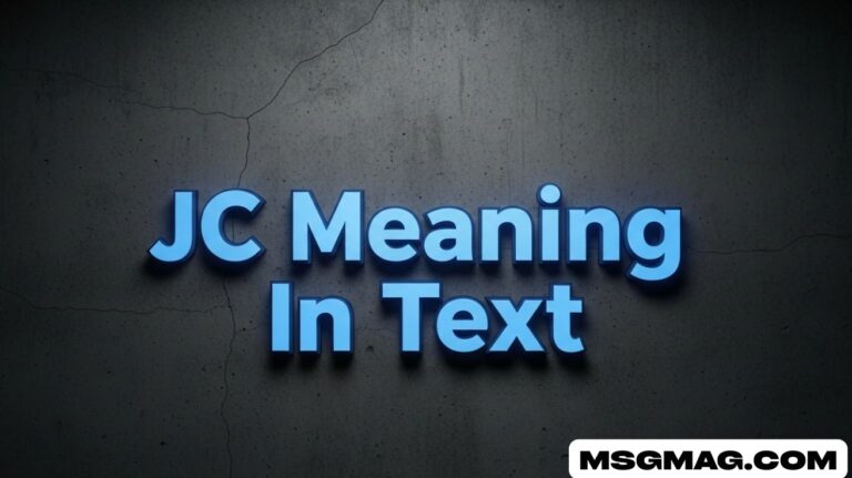 JC Meaning In Text
