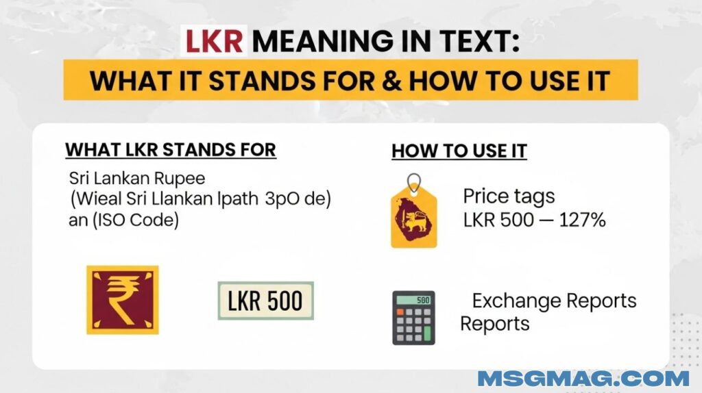 LKR Meaning in Text