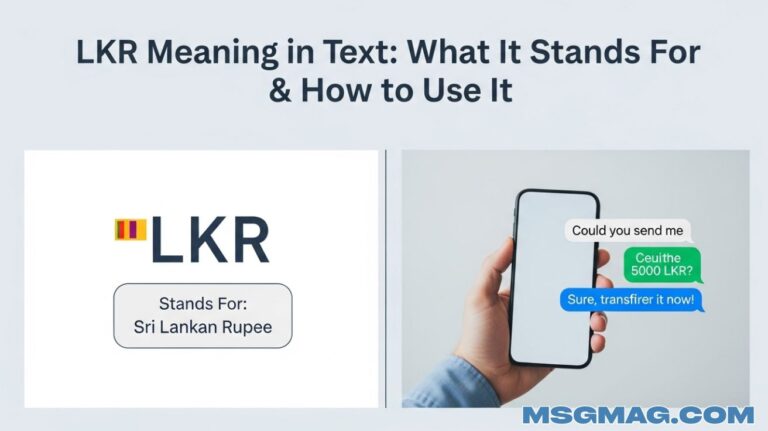 LKR Meaning in Text
