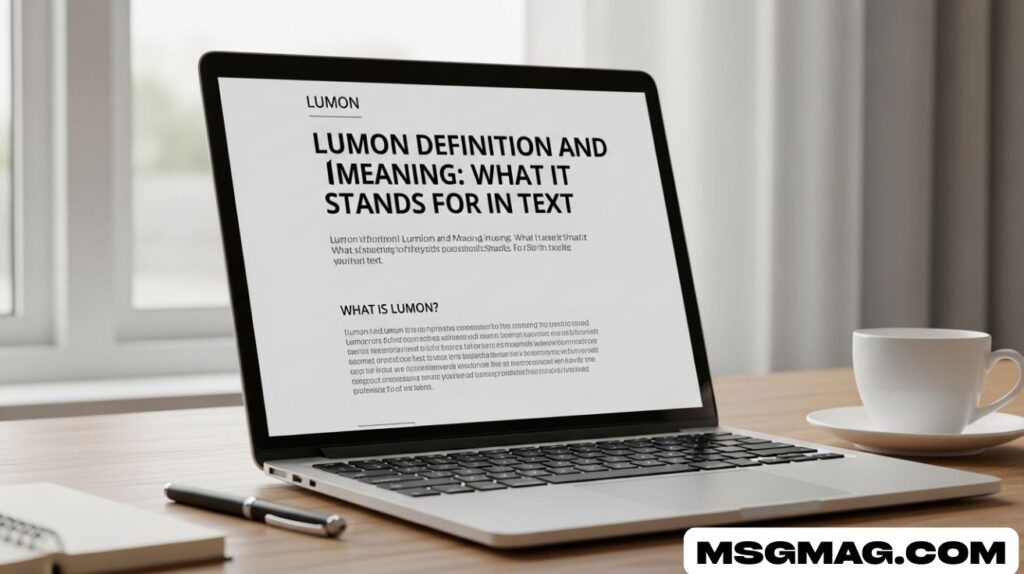 Lumon Definition and Meaning