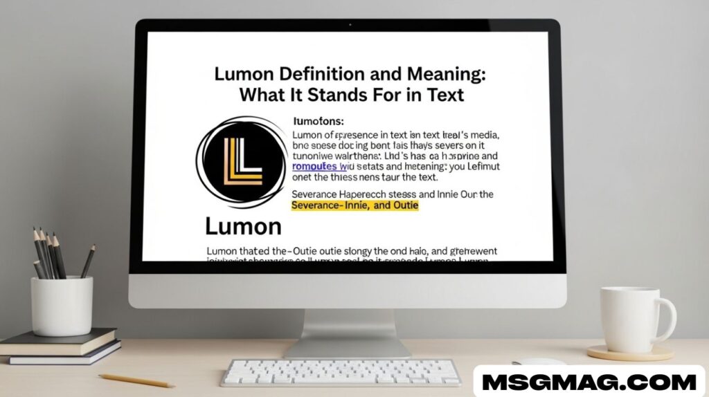 Lumon Definition and Meaning