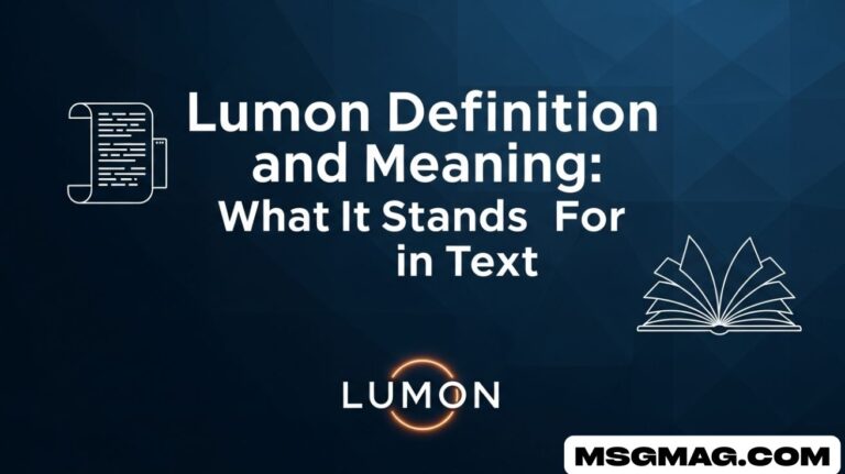 Lumon Definition and Meaning