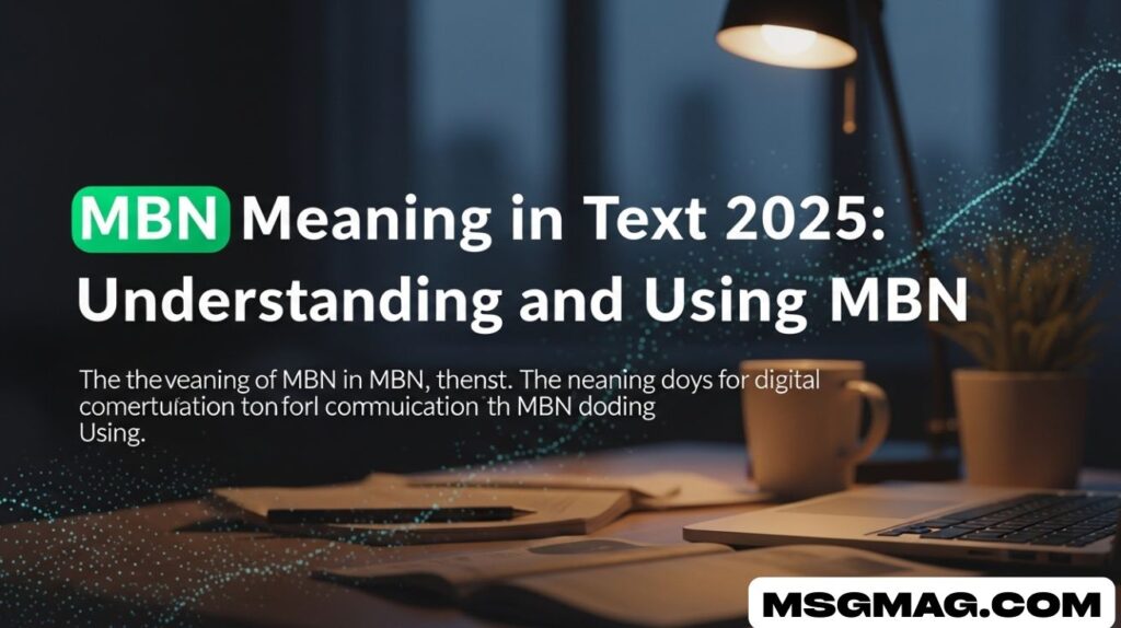 MBN Meaning in Text