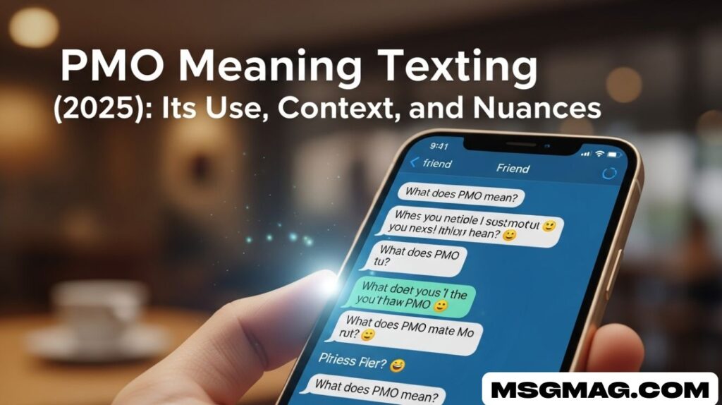 PMO Meaning Texting