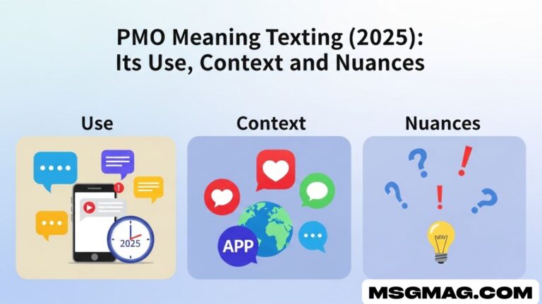 PMO Meaning Texting