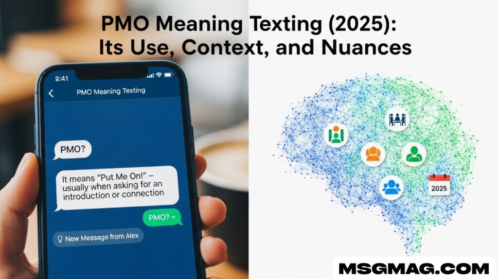 PMO Meaning Texting