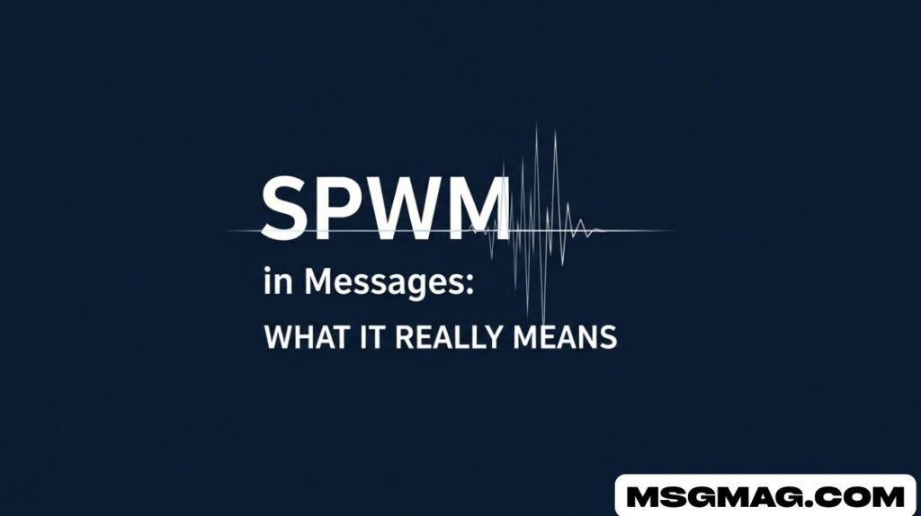SPWM in Messages: What It Really Means