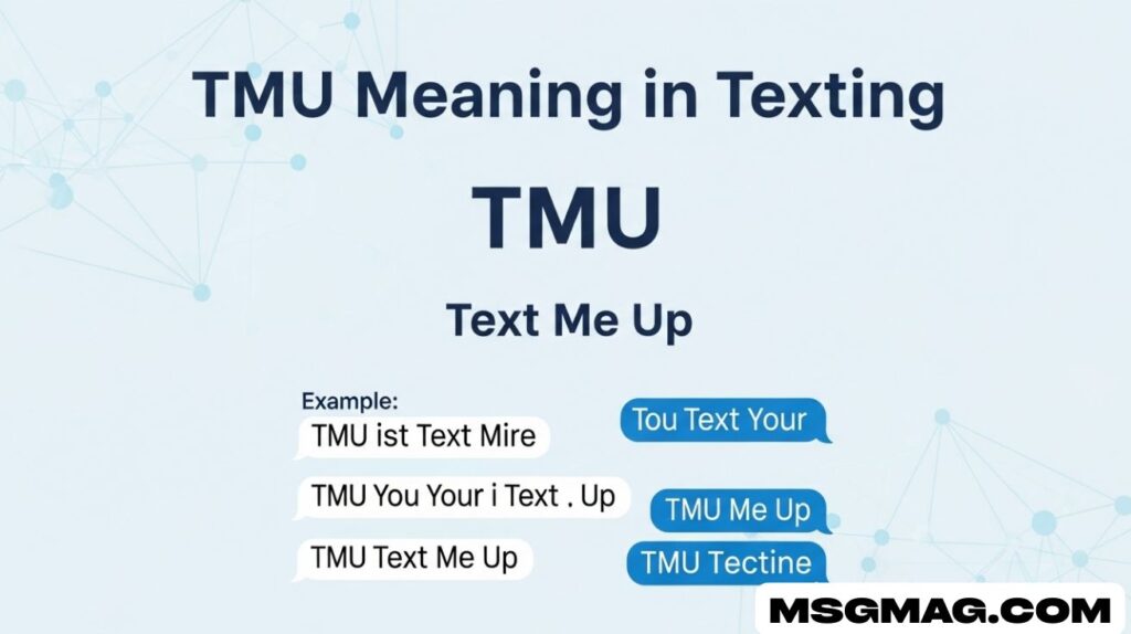 TMU Meaning in Texting