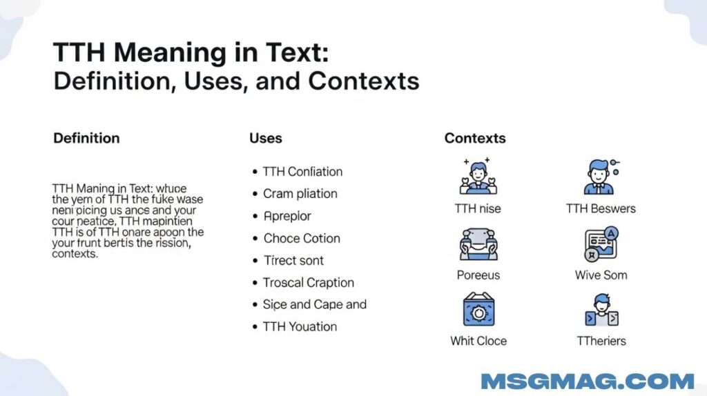 TTH Meaning in Text