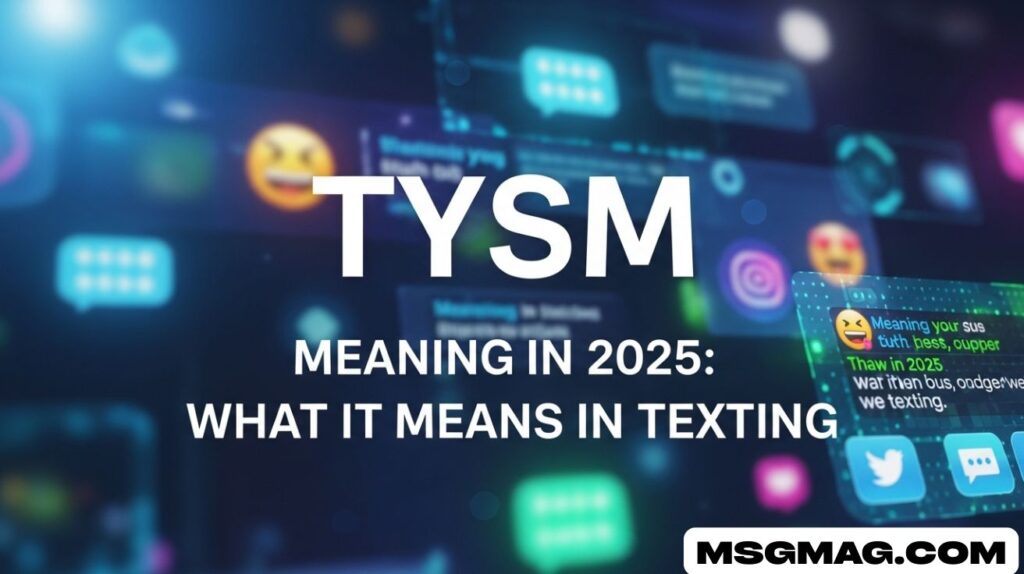 TYSM Meaning