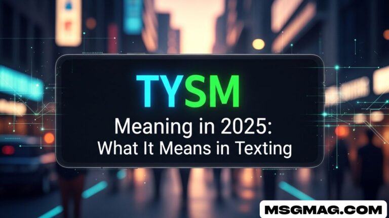 TYSM Meaning