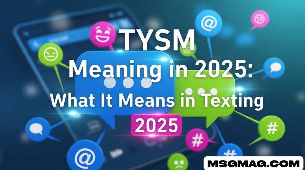 TYSM MeaningTYSM Meaning