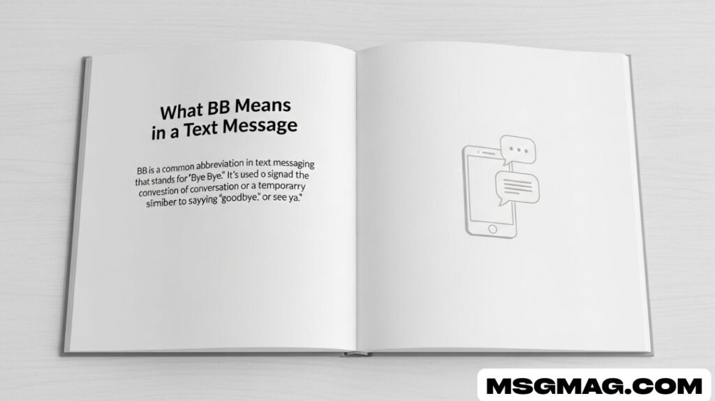 What BB Means in a Text Message