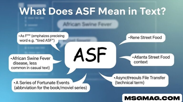 What Does ASF Mean in Text?
