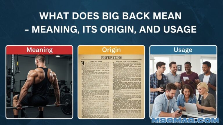 What Does Big Back Mean