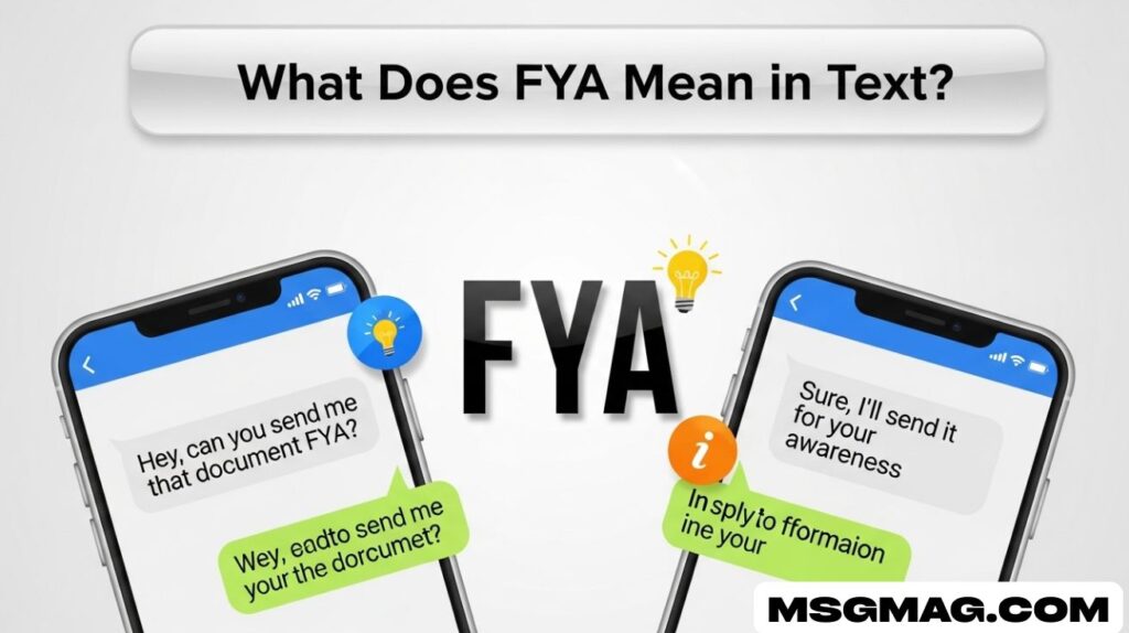 What Does FYA Mean in Text?