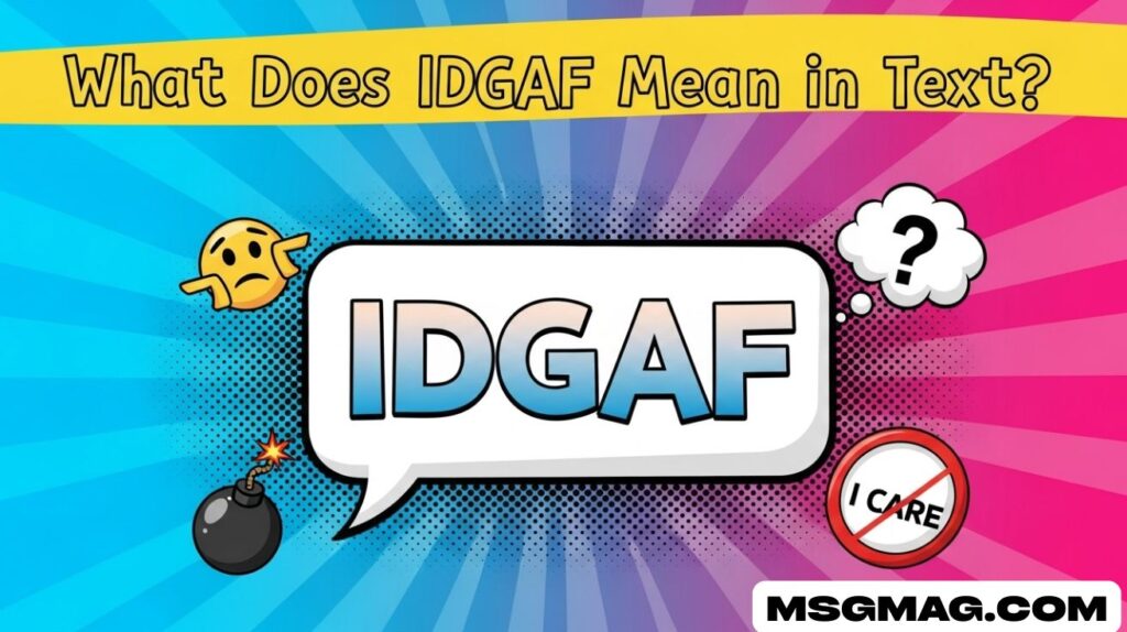 What Does IDGAF Mean in Text?
