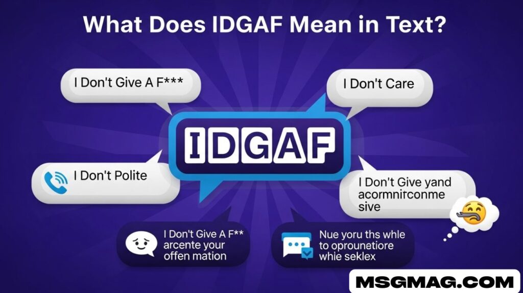 What Does IDGAF Mean in Text?