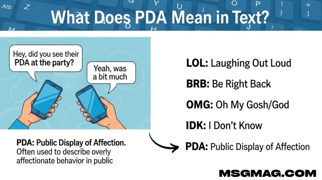 What Does PDA Mean in Text?
