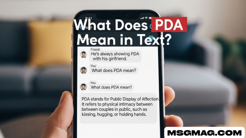 What Does PDA Mean in Text?