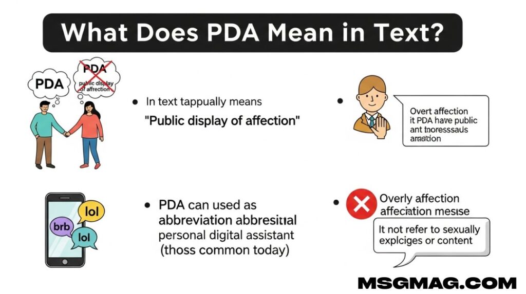 What Does PDA Mean in Text?