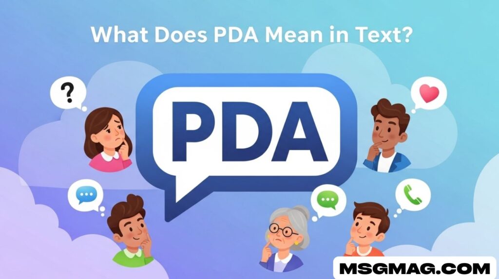What Does PDA Mean in Text?